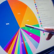 Business concept, Business graph analysis report. Accounting, Stock, Tone color