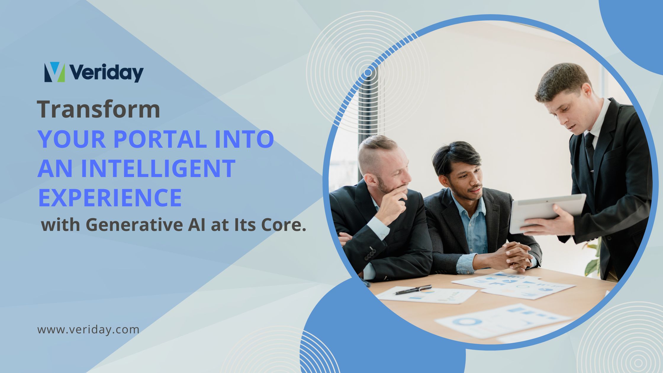 Generative AI and smart chat integration in Liferay customer portal – visualizing AI-enabled digital experiences by Veriday.